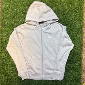 Vintage Women’s Under Armour grey Zip-Up hoodie